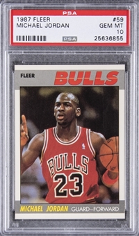 1987-88 Fleer #59 Michael Jordan – PSA GEM MT 10